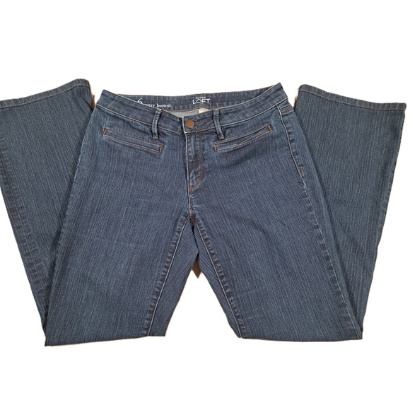 LOFT Denim - Ann Taylor Loft Curvy Bootcut Jeans Dark Wash Denim Blue Size 6 Womens